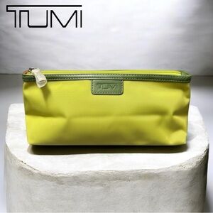 TUMI Lime Green Cosmetic Bag